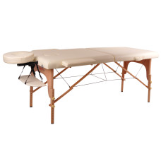 Массажный стол inSPORTline Taisage 2-Piece Wooden – кремово-желтый