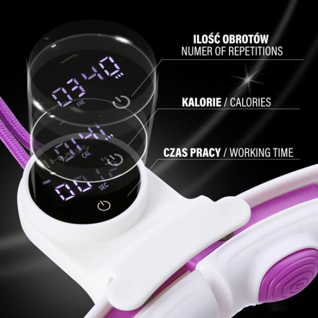 HHM17 HULA HOP WHITE/FIOLET МАГНИТ С ВЕСОМ + СЧЕТЧИК HMS