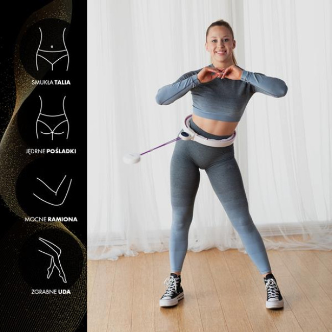 HHM17 HULA HOP WHITE/FIOLET МАГНИТ С ВЕСОМ + СЧЕТЧИК HMS