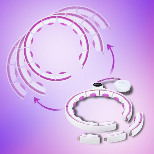 HHM17 HULA HOP WHITE/FIOLET МАГНИТ С ВЕСОМ + СЧЕТЧИК HMS