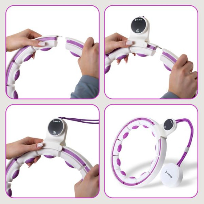 HHM17 HULA HOP WHITE/FIOLET МАГНИТ С ВЕСОМ + СЧЕТЧИК HMS