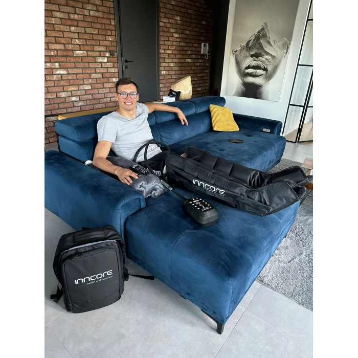 Масажер для ніг та дренежу Inncore, чорний