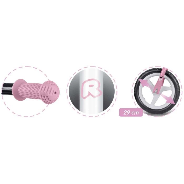 Биговел Ricokids Fun Adventure 12" бело-розовый