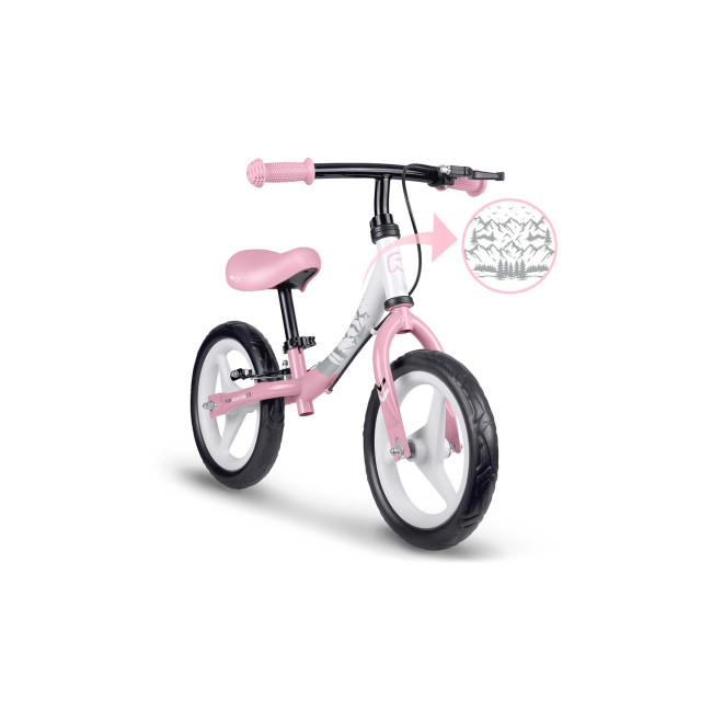 Биговел Ricokids Fun Adventure 12" бело-розовый