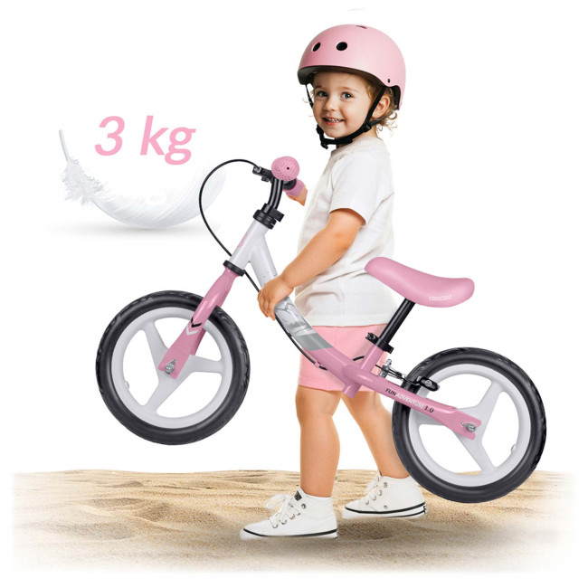 Биговел Ricokids Fun Adventure 12" бело-розовый