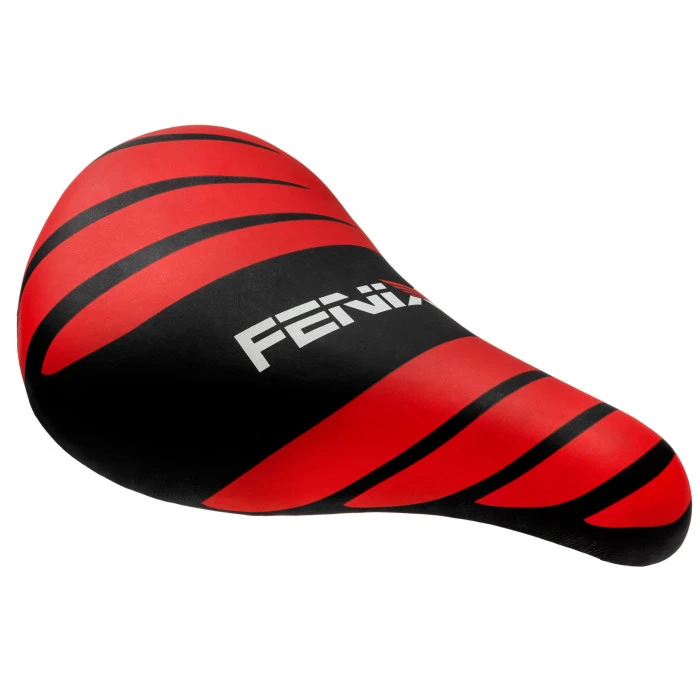 Сідло дитяче 16/20 B-1610 чорно-червоне /смужка/+кокетка