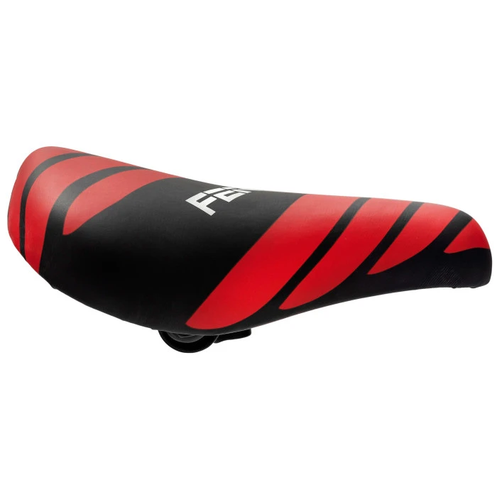 Сідло дитяче 16/20 B-1610 чорно-червоне /смужка/+кокетка