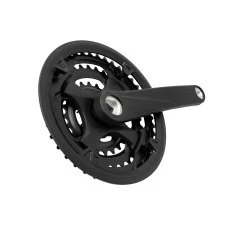 Шатун велосипедный 42x34x24/170, сталь, черный.