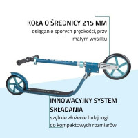Самокат HUDORA BIGWHEEL 215 (14126) синий