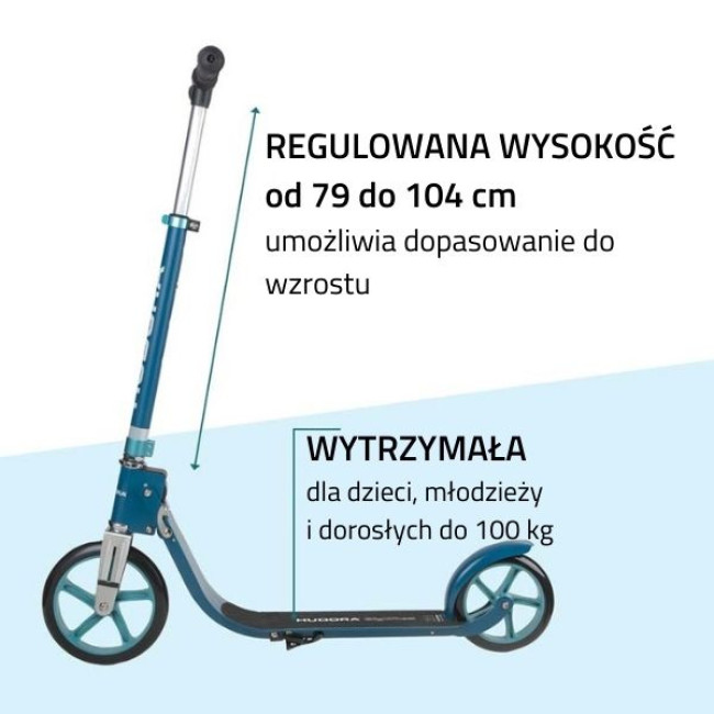 Самокат HUDORA BIGWHEEL 215 (14126) синий