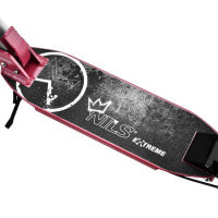 Самокат складной Nils Extreme HM122, серо-розовый