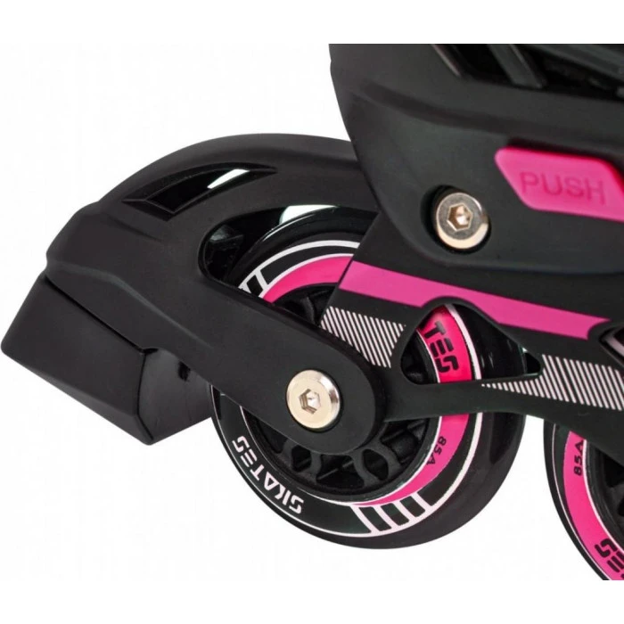 Набор роликовых коньков 4 в 1 Размер 34-38 Розовый