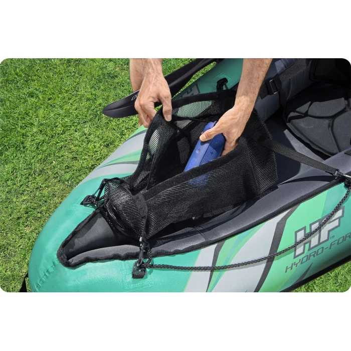 Каяк надувной Bestway Hydro-Force Ventura X2 330 х 86 см, черно-мятный