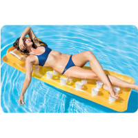 Надувной матрас для плавания INTEX 58890 оранжевый, 188 x 71 см.