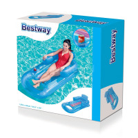 Матрас, надувной шезлонг Bestway 43028 синий, 161 x 84 см