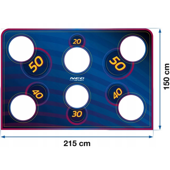 Мишень для футбольных ворот Neo-Sport NS-1475 215 х 150 см, синяя