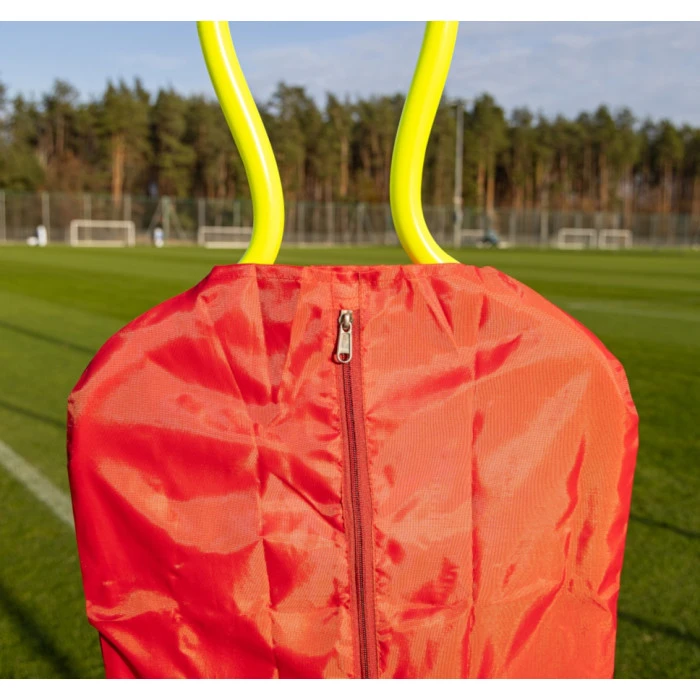 Манекен футболиста для тренировок Yakimasport Senior 180 см, красно-зеленый.