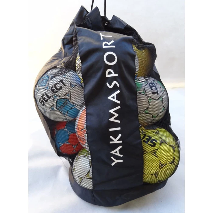 Сумка для м'ячів Yakimasport 100064 (10-15 м'ячів), чорна
