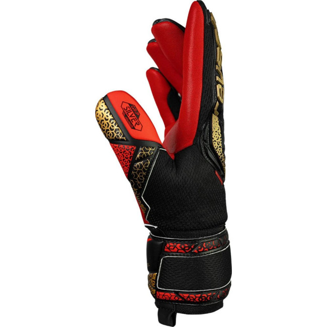 Перчатки вратарские Reusch Attrakt Freegel Silver Junior 5572235 7075 г.7,5, красно-черные