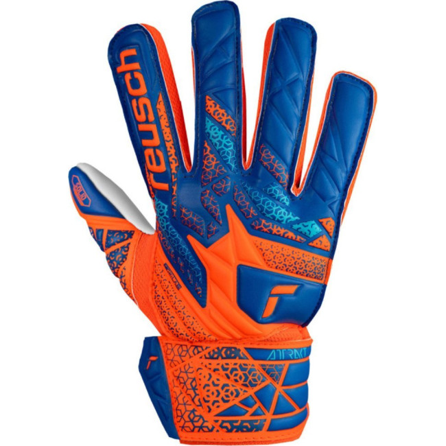 Перчатки вратарские Reusch Attrakt Starter Solid Finger Support Junior 5472511 2290 г.7, оранжево-синие