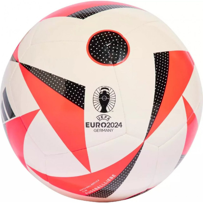 М'яч футбольний Adidas Euro24 Fussballliebe IN9372 розмір 4, біло-червоний