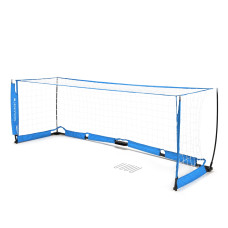 Ворота футбольные YakimaSport UNI Skrzat 300 х 100 см, бело-голубые