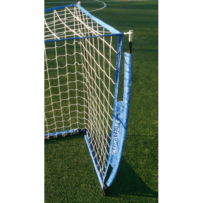 Ворота футбольні YakimaSport UNI Skrzat 300 х 100 см, біло-блакитні