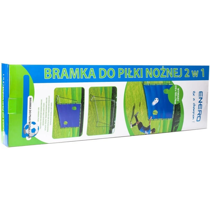 Футбольные ворота Enero с сеткой и мишенью (215x152x76 см)