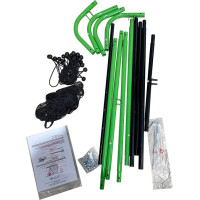 Сетка тренировочная для футбола Enero Rebounder 120 x 120 см, черно-зеленая.