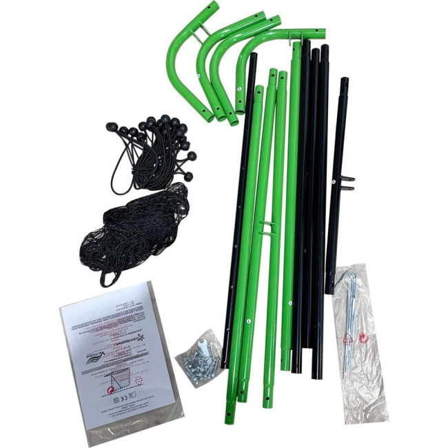 Сетка тренировочная для футбола Enero Rebounder 120 x 120 см, черно-зеленая.