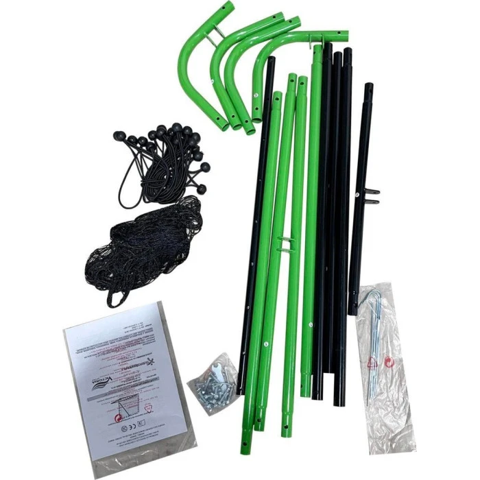 Сетка тренировочная для футбола Enero Rebounder 120 x 120 см, черно-зеленая.