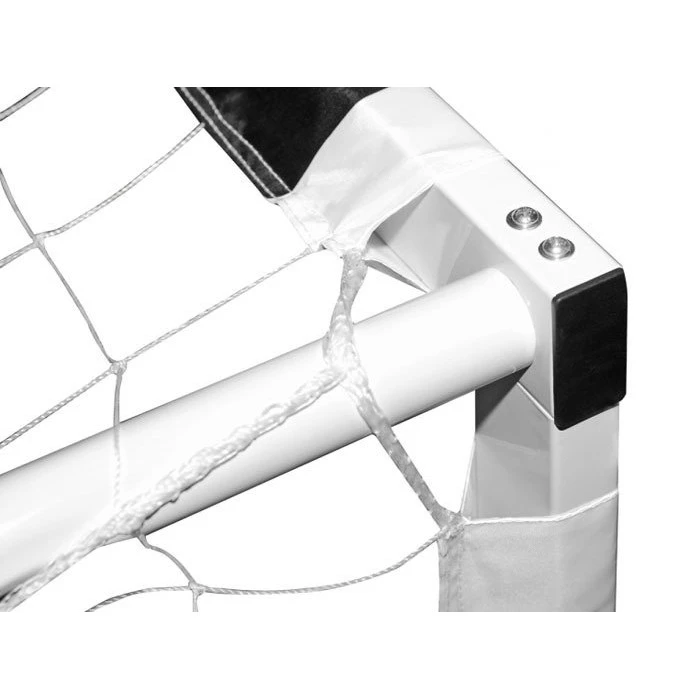 Ворота футбольные Hudora Stadion 300 х 200 см, черно-белые.