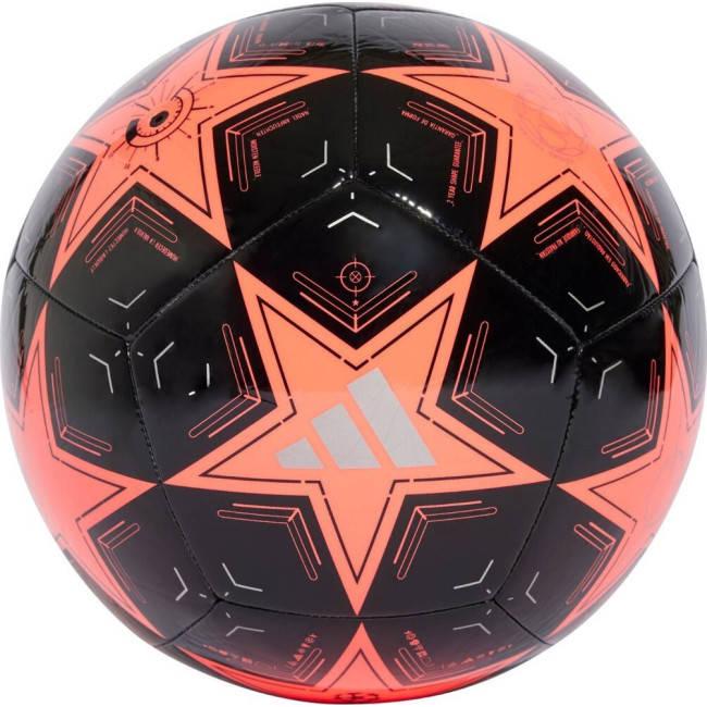 М'яч футбольний Adidas UCL Club IX4064 розмір 4, чорно-помаранчевий