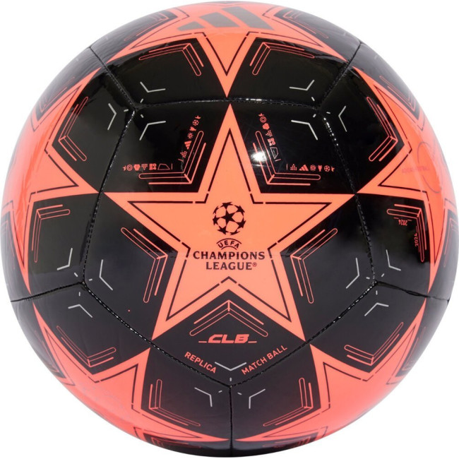 М'яч футбольний Adidas UCL Club IX4064 розмір 4, чорно-помаранчевий