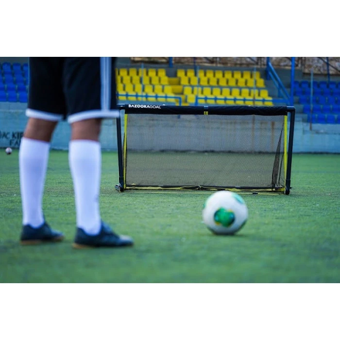 Ворота футбольные BAZOOKAGOAL 150 х 90 см, черно-желтые