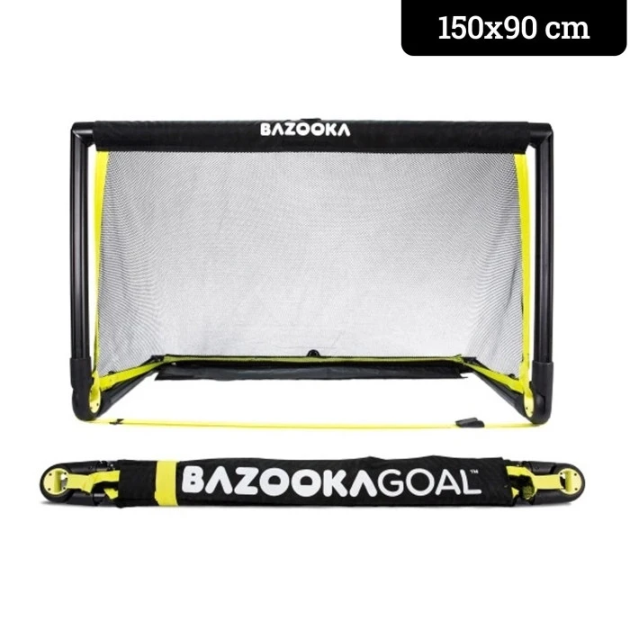 Ворота футбольные BAZOOKAGOAL 150 х 90 см, черно-желтые