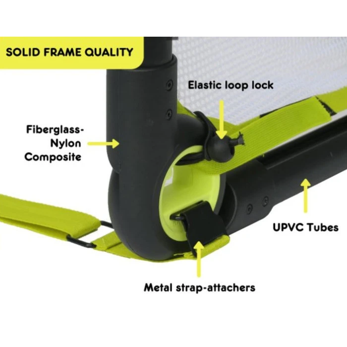 Ворота футбольные BAZOOKAGOAL 150 х 90 см, черно-желтые
