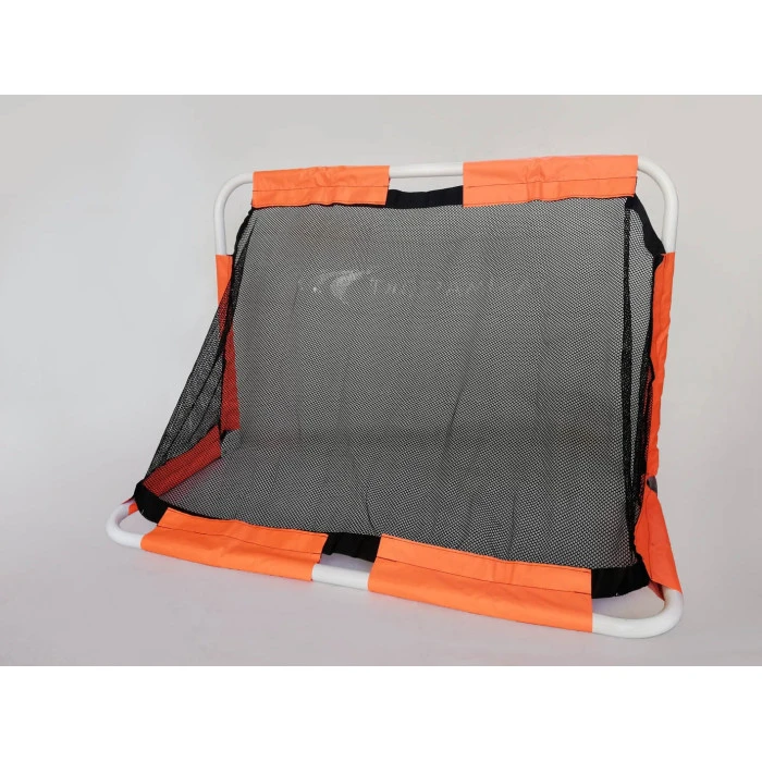 Ворота футбольные Yakimasport Mini 120 x 80 x 60 см, оранжево-черные.