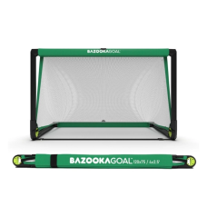 Ворота футбольные BAZOOKAGOAL 120 х 75 см, черно-зеленые