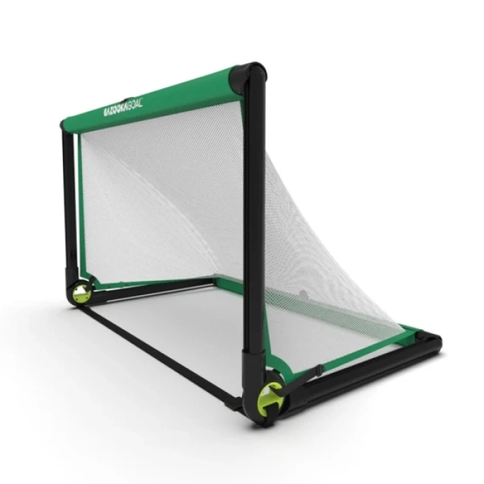 Ворота футбольные BAZOOKAGOAL 120 х 75 см, черно-зеленые