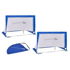 Ворота футбольные YakimaSport POP UP 120х80 см, бело-синие