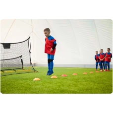 Сетка тренировочная для футбола Neo-Sport 210 х 120 х 91 см, черно-желтая