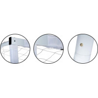 Ворота футбольні Enero 300 x 200 x 100 см, чорно-білі