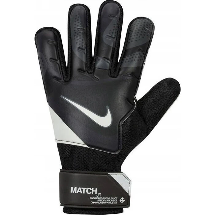 Перчатки вратарские Nike MATCH JUNIOR FJ4864-011 г. 6, черно-белые