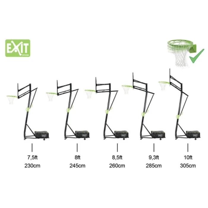 Баскетбольная стойка Exit Galaxy, регулируемая