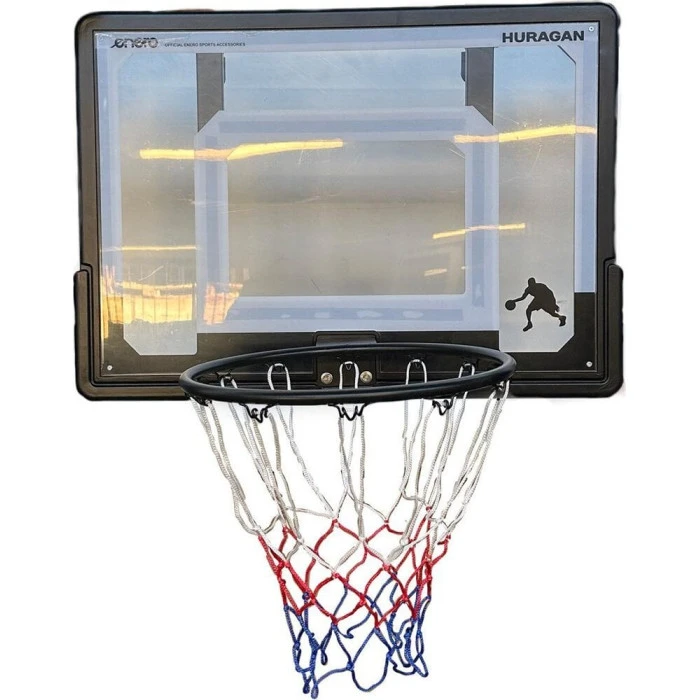 Баскетбольный щит Enero HURAGAN 82x58 см с кольцом 38 см