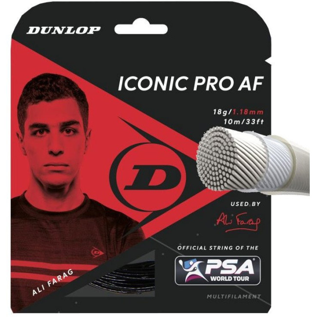 Струни для сквошу Dunlop Iconic PRO, чорні