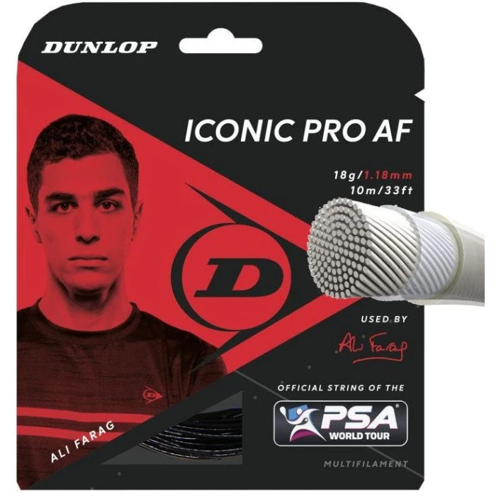 Струны для сквоша Dunlop Iconic PRO, черные