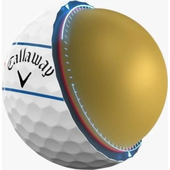 М'ячі для гольфу Callaway Chrome Tour Triple Track 12 шт, білі