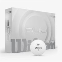 М'ячі для гольфу Wilson Duo Soft 2025 12 шт, білі